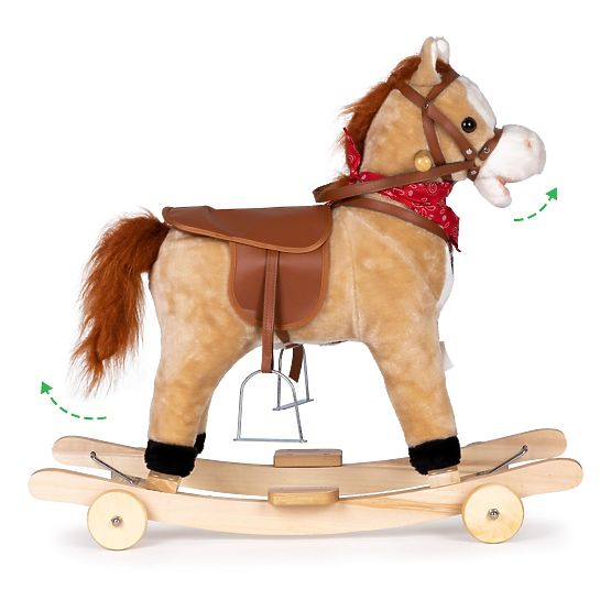 Rocking horse 2 in 1 beige