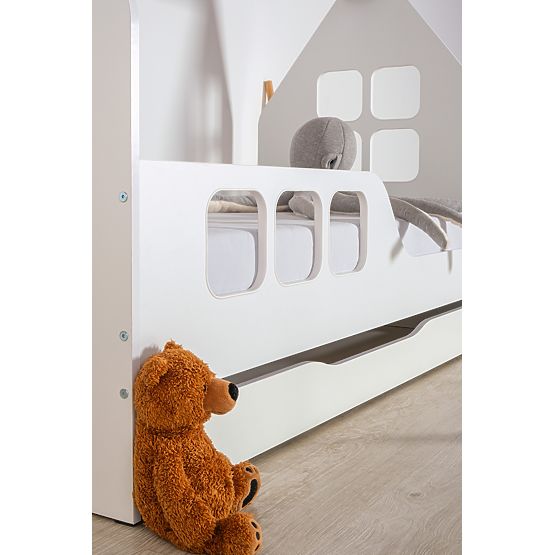 Woody House Bed 160 x 80 cm - White