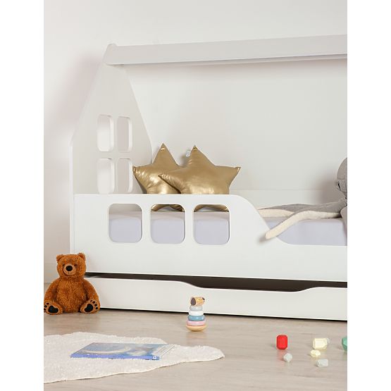 Woody House Bed 160 x 80 cm - White