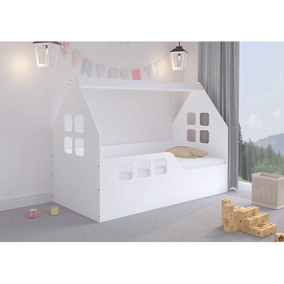 Woody House Bed 160 x 80 cm - White