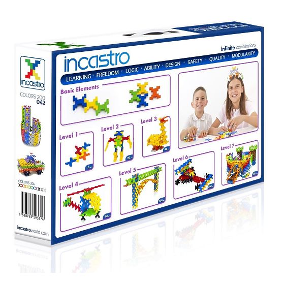 Incastro Building Set, 200 Pieces