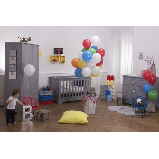 Ines Baby Cot - Grey