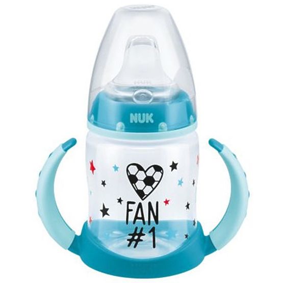 Infant bottle to learning NUK Football 150 ml turquoise