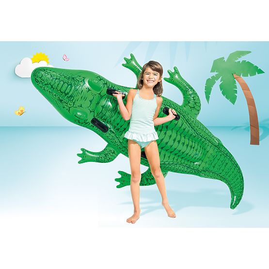 Inflatable Crocodile Swimming Mattress with Handles 203x114 cm INTEX 58562