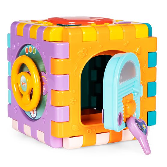 Interactive Educational Cube with Sorting and Sounds 6-in-1