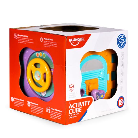 Interactive Educational Cube with Sorting and Sounds 6-in-1