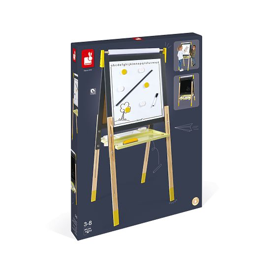 Janod Whiteboard double-sided standing - adjustable height