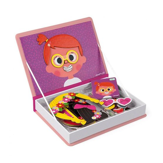 Janod Magneti book Funny faces of girls