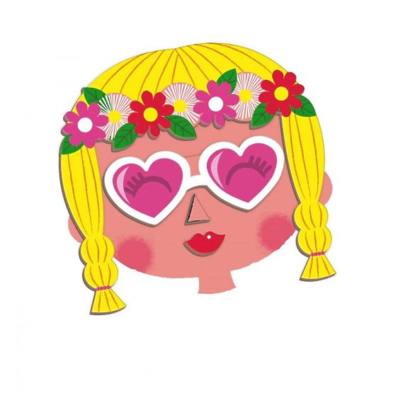 Janod Magneti book Funny faces of girls