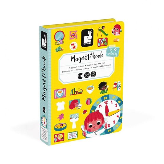 Janod Magnetibook Clock