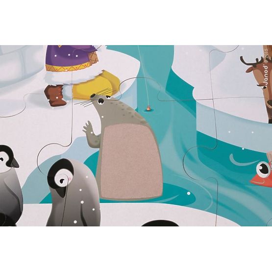 Janod Touch puzzle Life on ice 20 pcs
