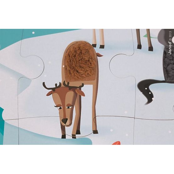 Janod Touch puzzle Life on ice 20 pcs