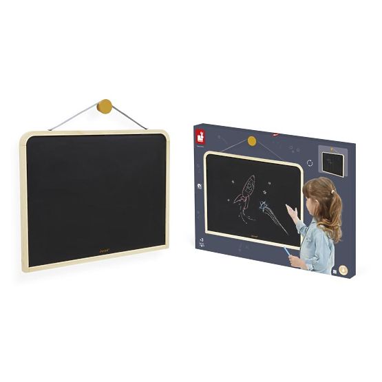 Janod Wooden board with grid for hanging - double-sided