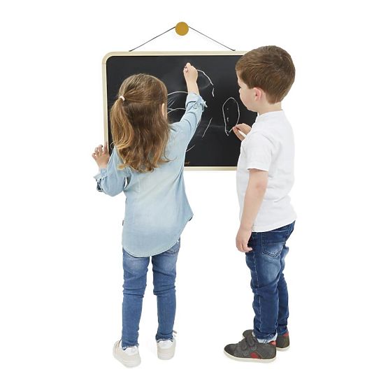 Janod Wooden board with grid for hanging - double-sided