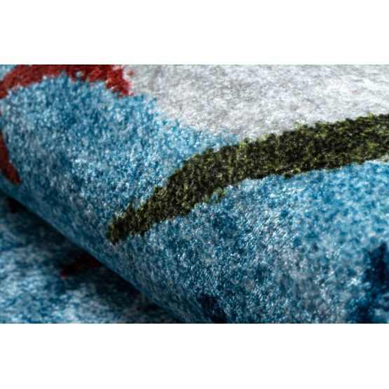 JUNIOR 51858.802 Washing Mat Animals, Africa for Children Non-slip - Grey