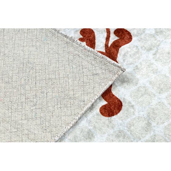 JUNIOR 52104.801 Washing Mat Safari, Animals for Kids Non-slip - Grey