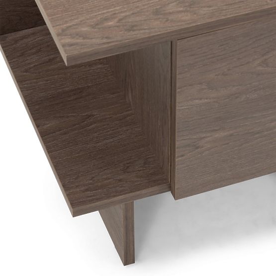 Kanso Nightstand, Baltic Storm Oak