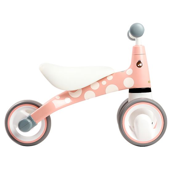 Kickback scooter Mini - pink with white polka dots