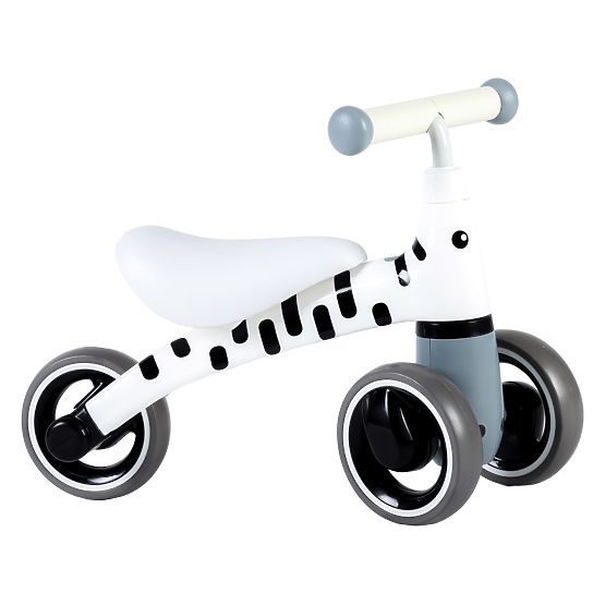 Kickback scooter Mini - white with black strips