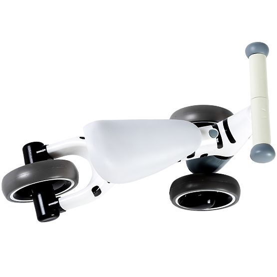 Kickback scooter Mini - white with black strips