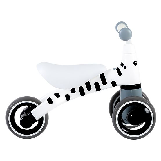 Kickback scooter Mini - white with black strips