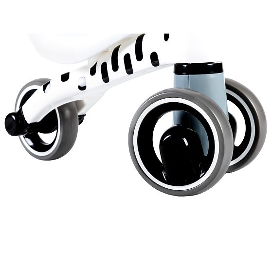 Kickback scooter Mini - white with black strips