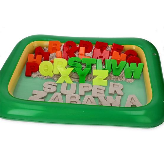 Kinetic sand 3 kg with inflatable sandbox and molds