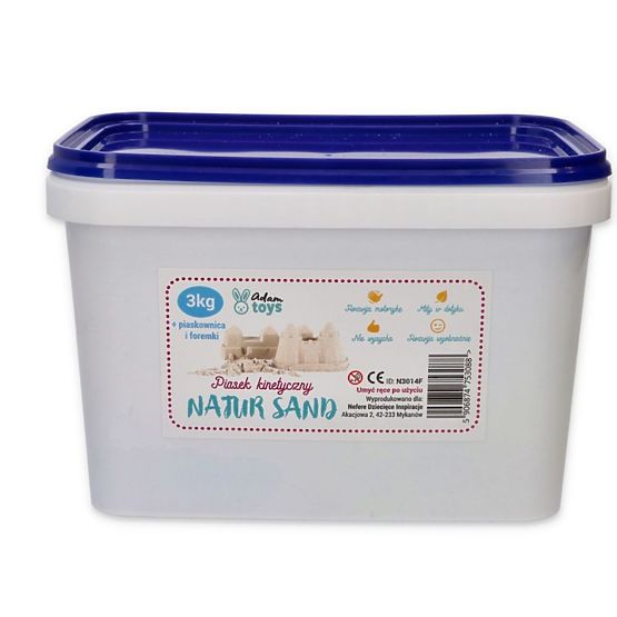 Kinetic sand 3 kg with inflatable sandbox and molds