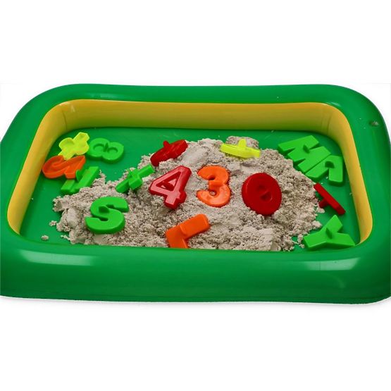 Kinetic sand 3 kg with inflatable sandbox and molds