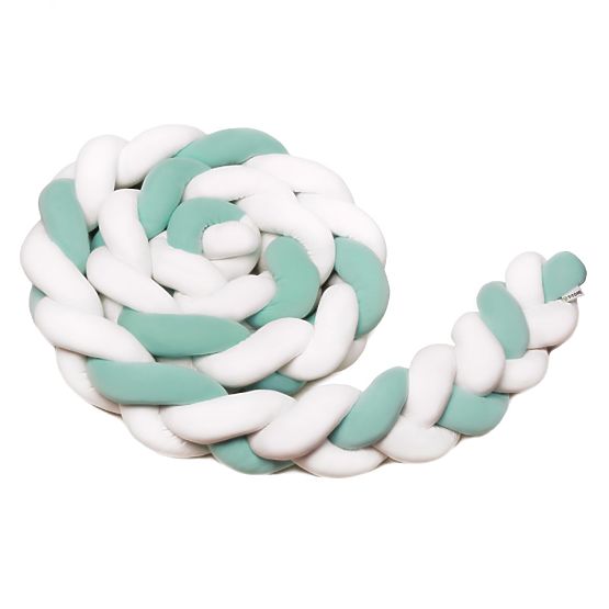 Knitted Bumper - White and Green