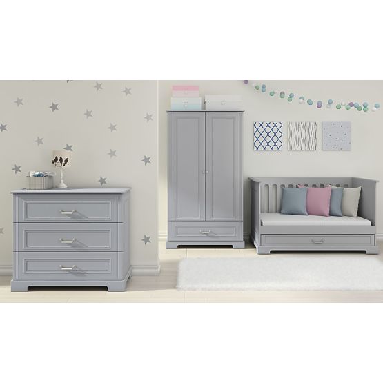 Chest of 4 drawers Ines Grey