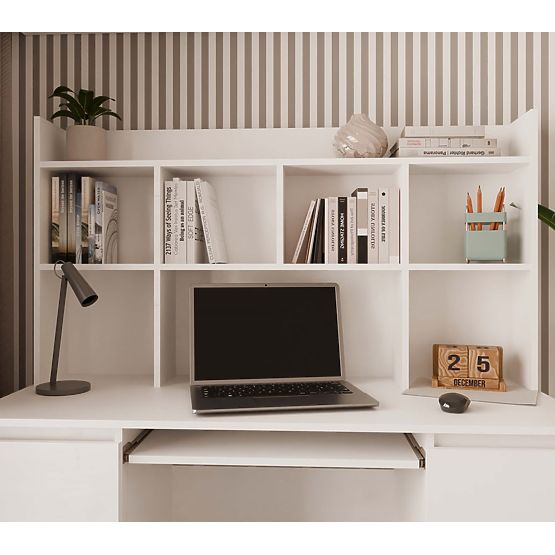 KUBA Desk + Top Unit Set WHITE