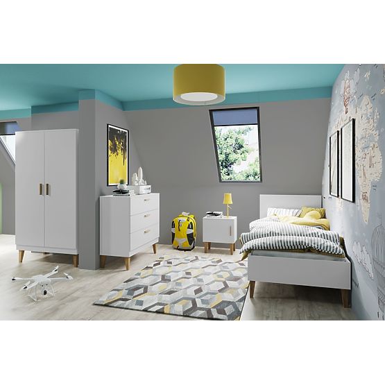 KUBI bedside table - white