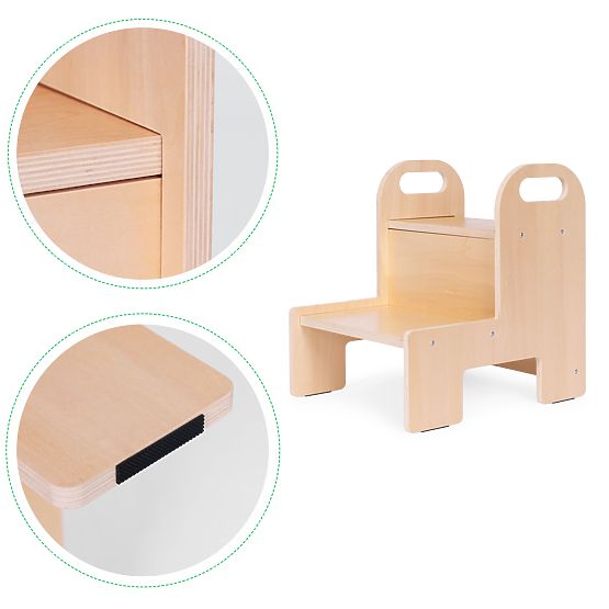 Kitchen Helper Step Stool for Children Plywood ECOTOYS
