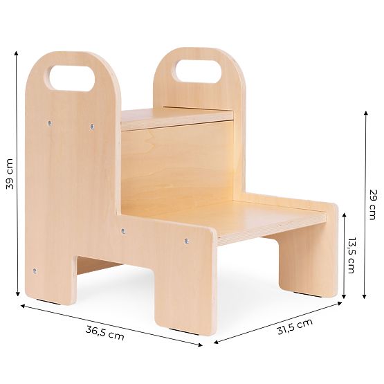 Kitchen Helper Step Stool for Children Plywood ECOTOYS