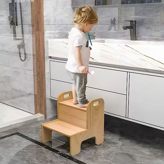 Kitchen Helper Step Stool for Children Plywood ECOTOYS