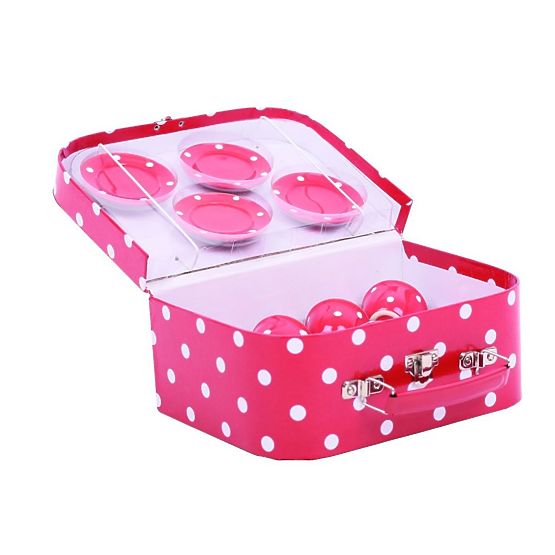 Ladybug ceramic tea set