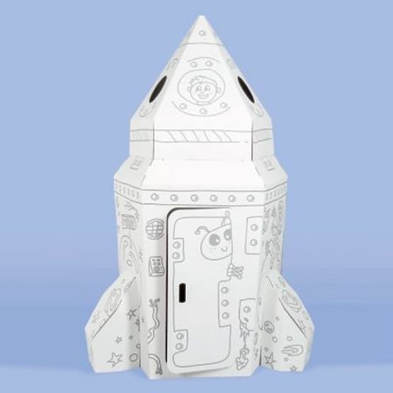 Large Cardboard Space Rocket