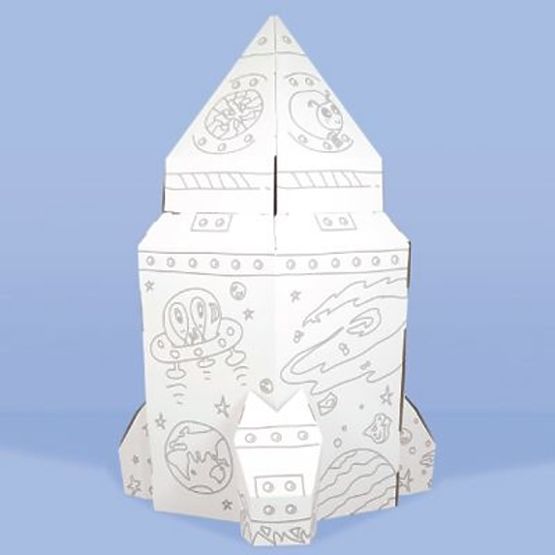 Large Cardboard Space Rocket