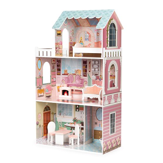 Large Dollhouse with Furniture Set ECOTOYS