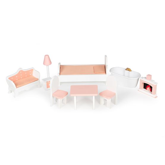 Large Dollhouse with Furniture Set ECOTOYS