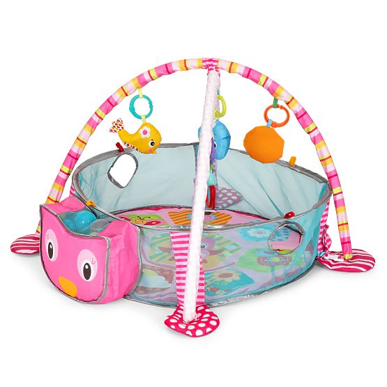 Large Educational Mat 3-in-1 Playpen 30 Balls 0+ ECOTOYS