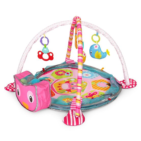 Large Educational Mat 3-in-1 Playpen 30 Balls 0+ ECOTOYS