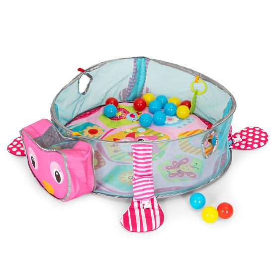 Large Educational Mat 3-in-1 Playpen 30 Balls 0+ ECOTOYS