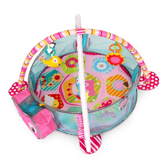 Large Educational Mat 3-in-1 Playpen 30 Balls 0+ ECOTOYS