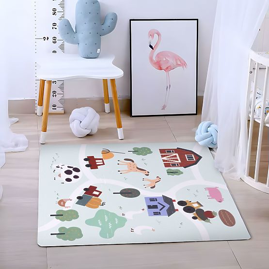 Large EVA Foam Mat for Children Farm 90.5x90.5 cm 21 pcs ECOTOYS