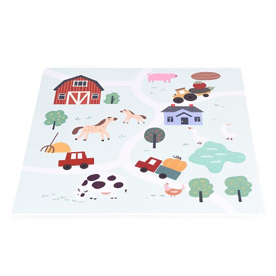 Large EVA Foam Mat for Children Farm 90.5x90.5 cm 21 pcs ECOTOYS