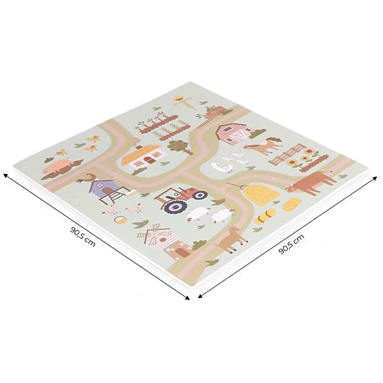 Large EVA Foam Mat for Children Farm 90.5x90.5 cm 21 Pieces ECOTOYS