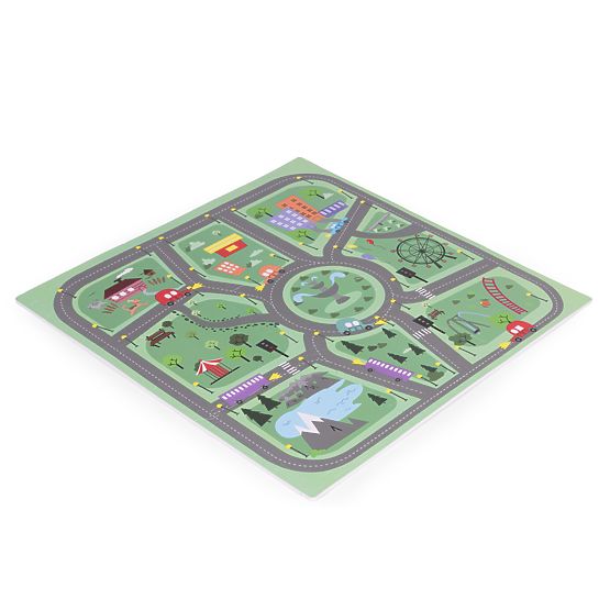 Large Foam Mat EVA for Children City 90.5x90.5 cm 21 pcs ECOTOYS