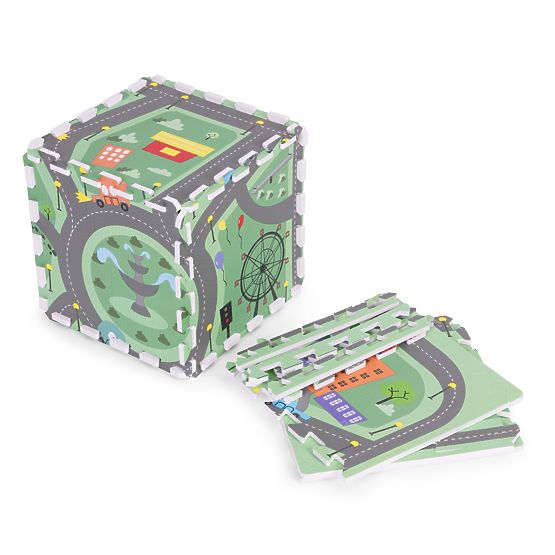 Large Foam Mat EVA for Children City 90.5x90.5 cm 21 pcs ECOTOYS